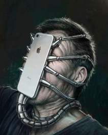 Face with device