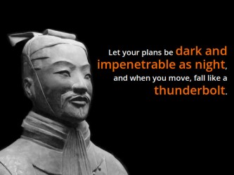 Sun Tzu thunderbolt quote