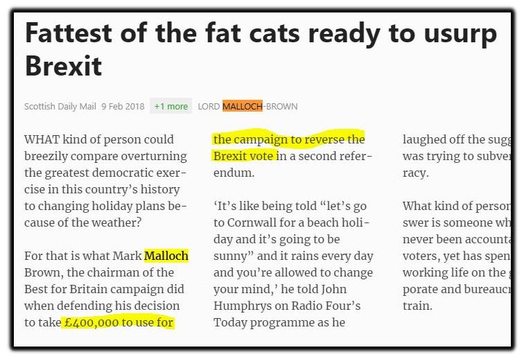 Brexit fat cats