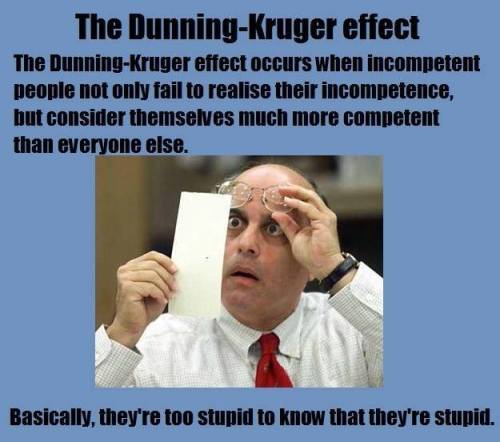 Dunning Krueger effect