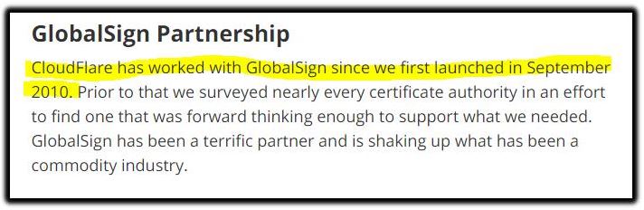Globalsign partnership